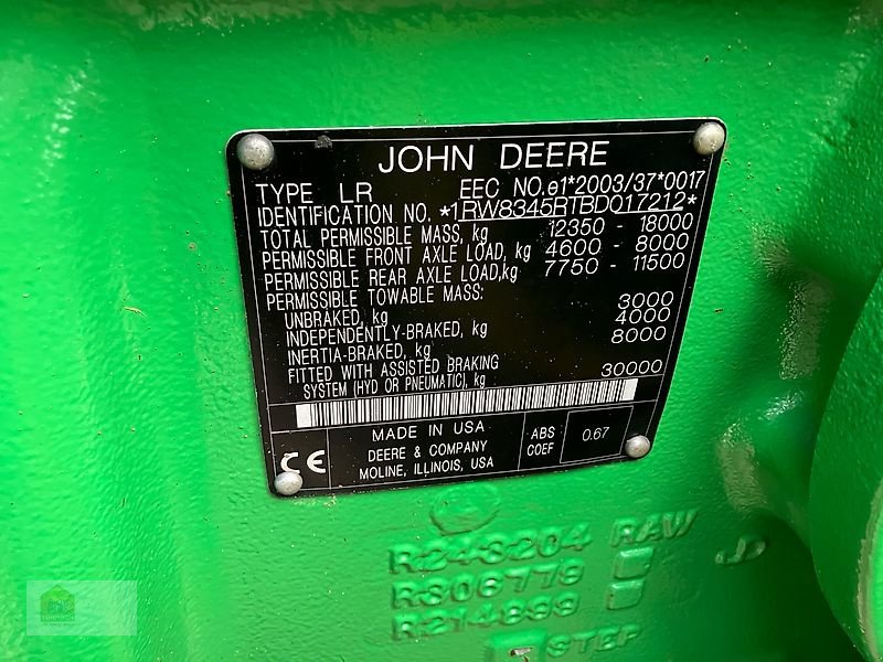 Traktor des Typs John Deere 8345R, Gebrauchtmaschine in Salsitz (Bild 30)