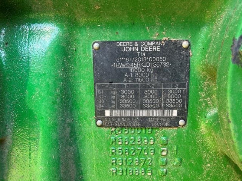 Traktor Türe ait John Deere 8345R, Gebrauchtmaschine içinde Bredebro (resim 8)