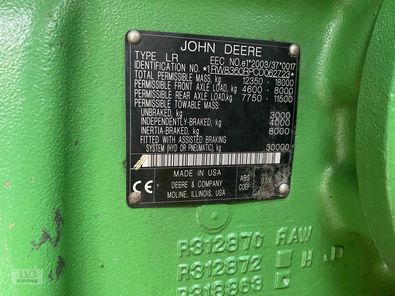 Traktor Türe ait John Deere 8360R, Gebrauchtmaschine içinde Spelle (resim 13)