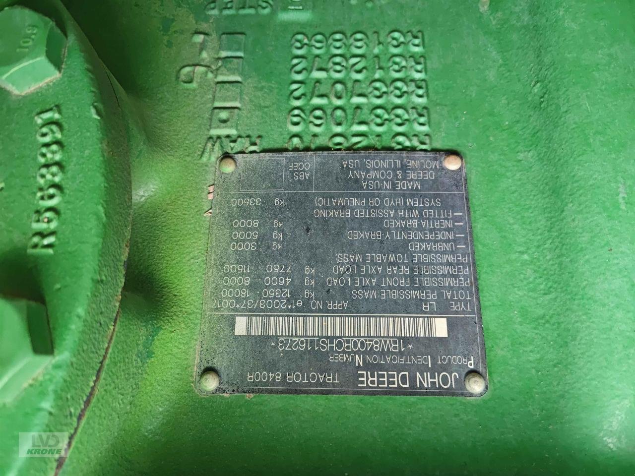 Traktor του τύπου John Deere 8400R, Gebrauchtmaschine σε Zorbau (Φωτογραφία 8)