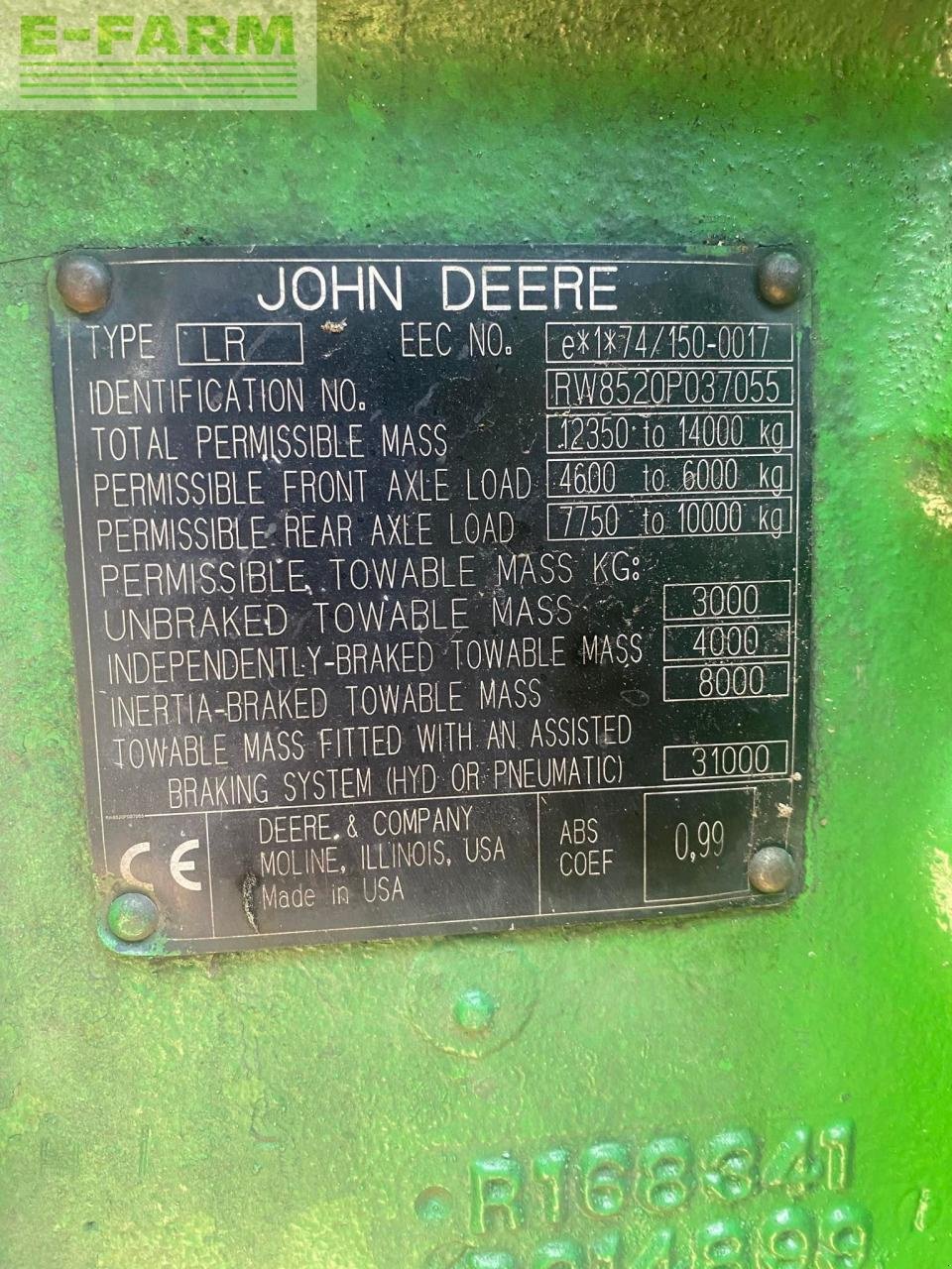 Traktor tip John Deere 8520, Gebrauchtmaschine in Hamburg (Poză 12)