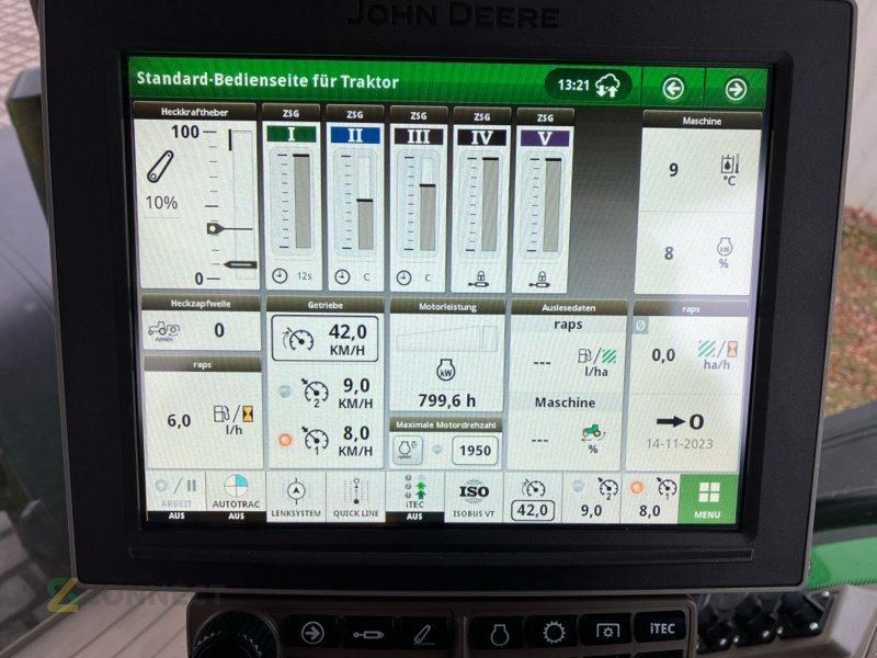 Traktor van het type John Deere 8R340/CommandPro/HR-Gewichte/PowerGard, Gebrauchtmaschine in Jahnatal (Foto 12)