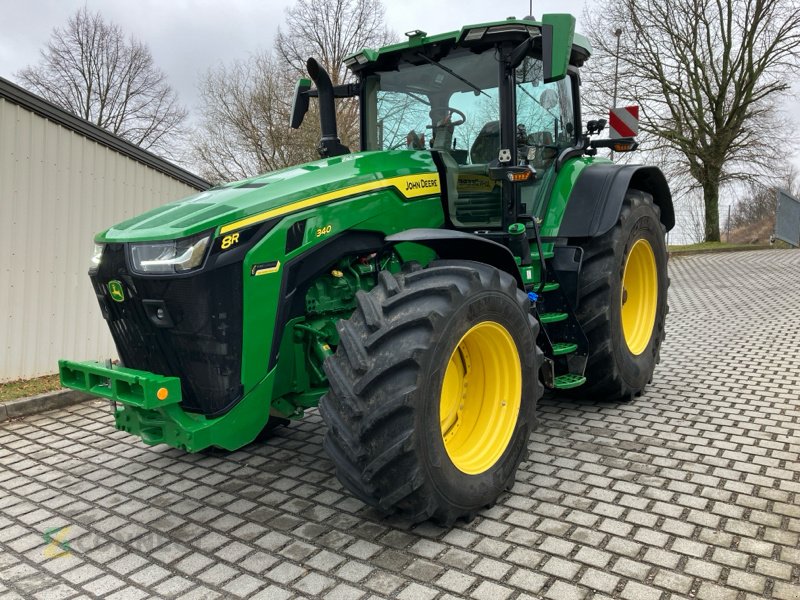 Traktor типа John Deere 8R340/CommandPro/HR-Gewichte/PowerGard, Gebrauchtmaschine в Jahnatal