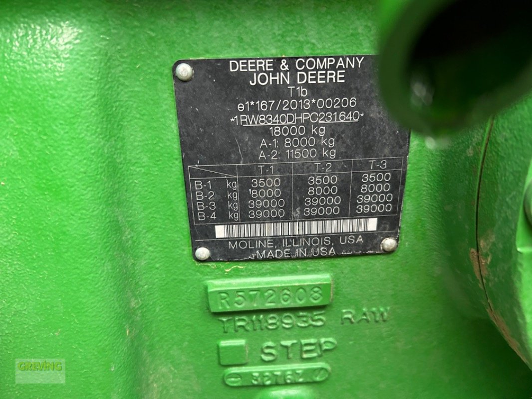 Traktor typu John Deere 8R340, Gebrauchtmaschine v Euskirchen (Obrázek 12)