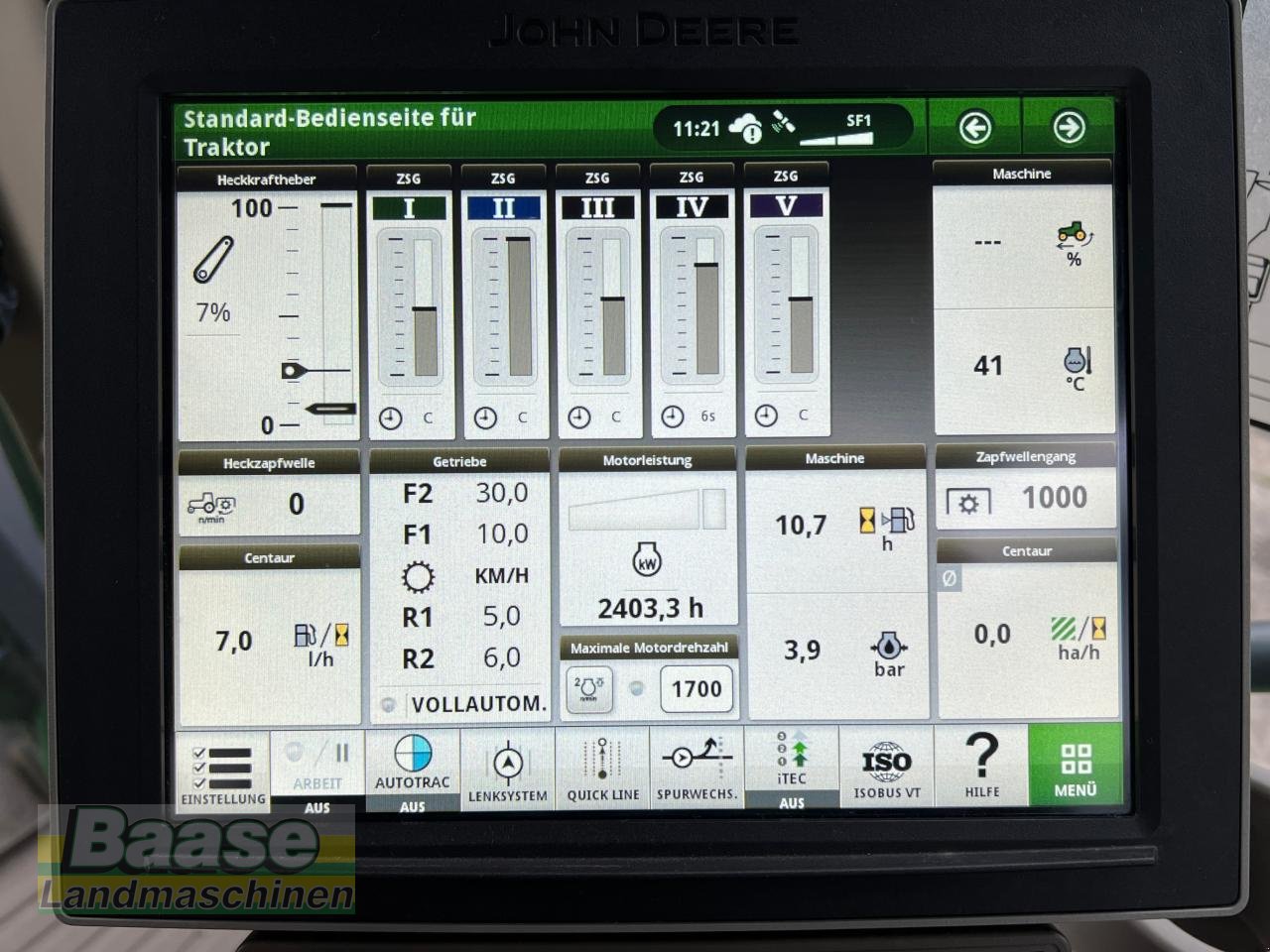 Traktor of the type John Deere 8RX 410 Signature-Edition mit Frontkraftheber, Gebrauchtmaschine in Holthof (Picture 20)