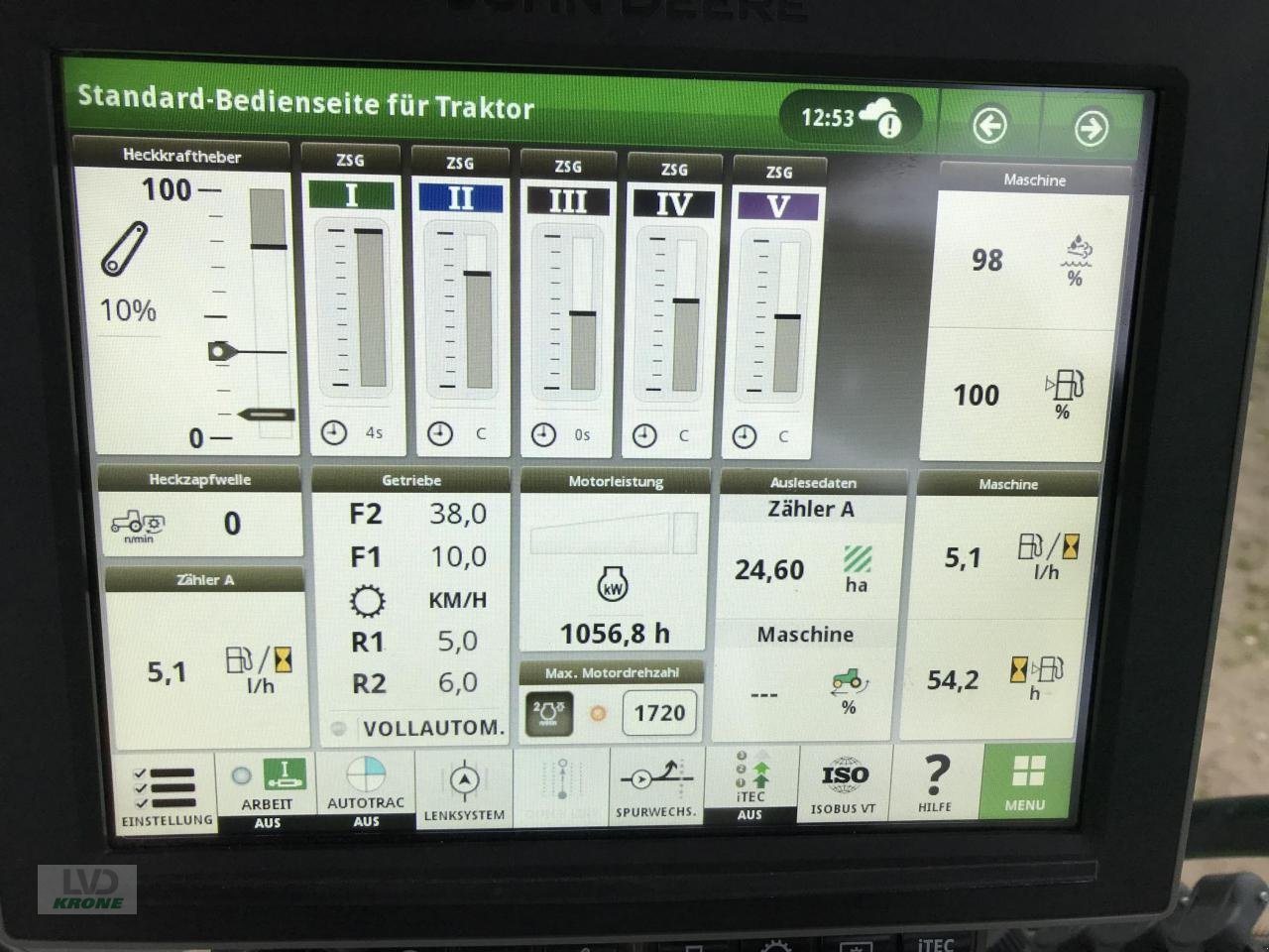 Traktor του τύπου John Deere 8RX 410, Gebrauchtmaschine σε Alt-Mölln (Φωτογραφία 10)