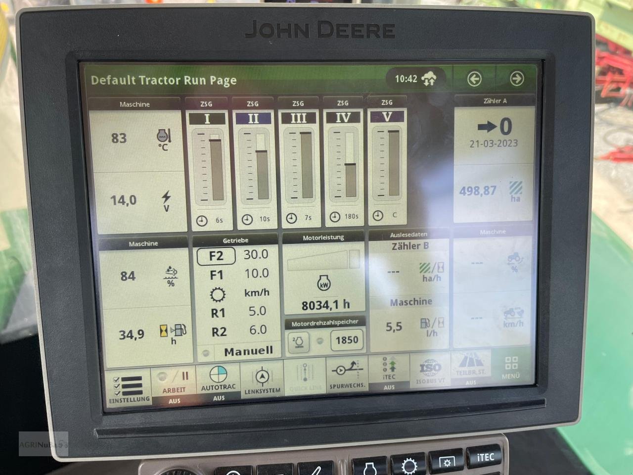 Traktor типа John Deere 9620 RX PowrShift, Gebrauchtmaschine в Prenzlau (Фотография 10)