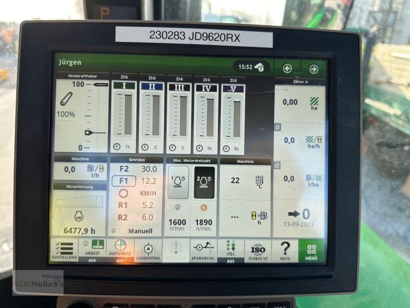 Traktor типа John Deere 9620 RX PowrShift, Gebrauchtmaschine в Prenzlau (Фотография 21)