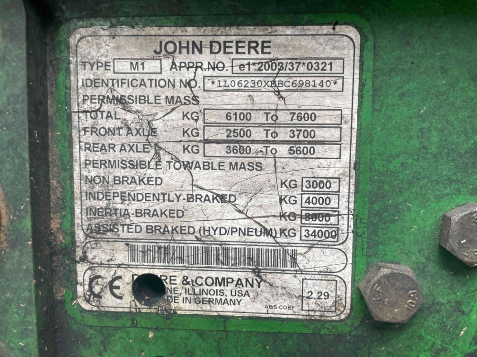 Traktor типа John Deere Tracteur agricole 6230 . John Deere, Gebrauchtmaschine в SAINT CLAIR SUR ELLE (Фотография 11)