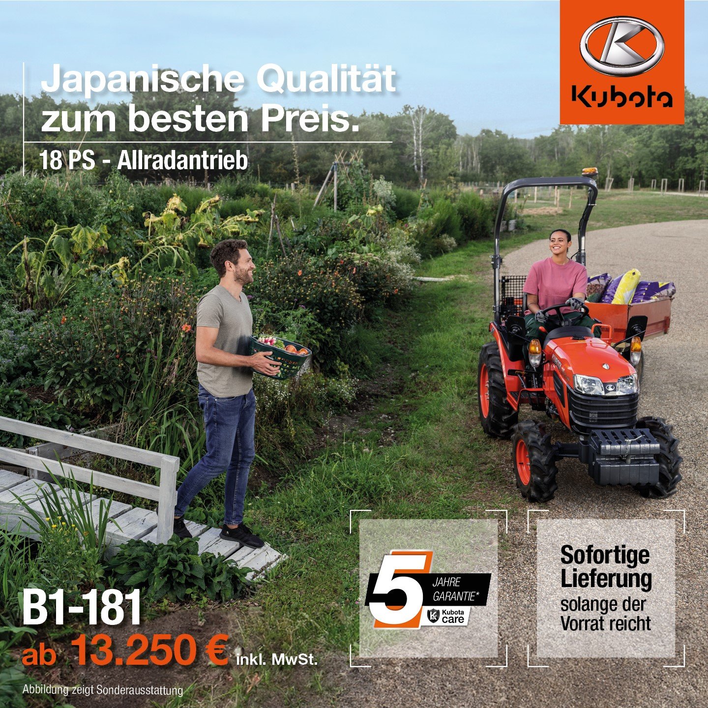 Traktor typu Kubota B1-181 Allrad  Aktion, Neumaschine w Olpe (Zdjęcie 1)