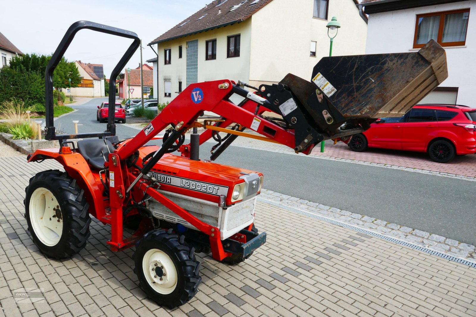 Traktor Türe ait Kubota L 2002 DT Allr. Erst 751 Std. Mit Ind-Lader und Klapp-Bügel. Sehr guter Zustand!!, Gebrauchtmaschine içinde Langenzenn (resim 2)