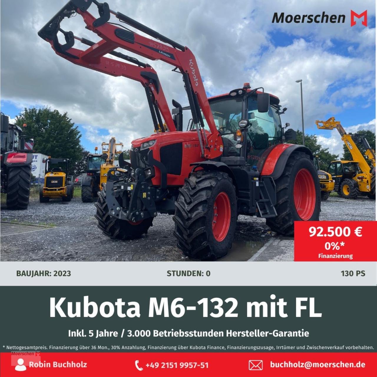 Traktor typu Kubota M6-132, Neumaschine w Tönisvorst (Zdjęcie 8)