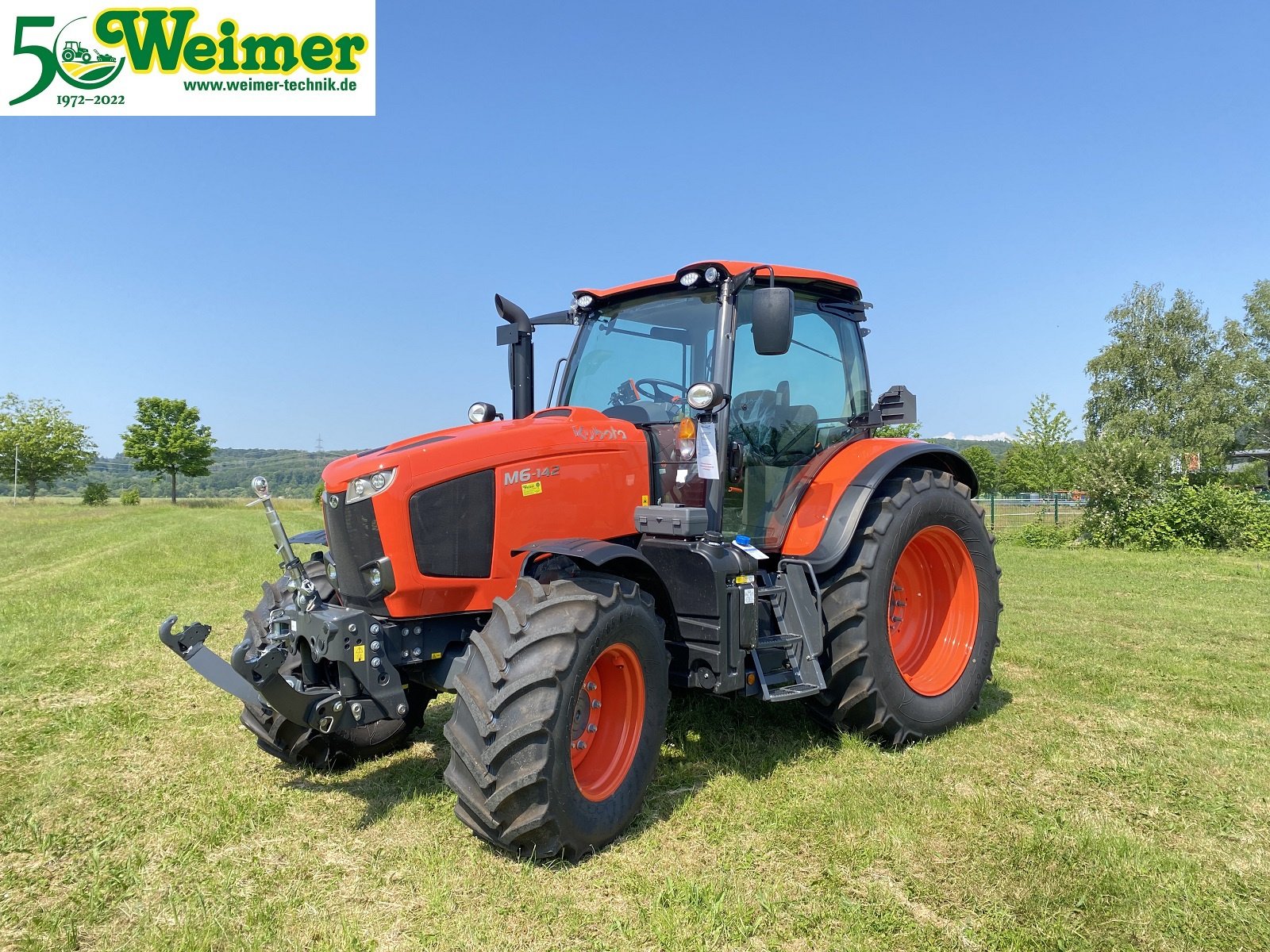 Traktor van het type Kubota M6-142, Gebrauchtmaschine in Lollar, Ruttershausen (Foto 1)