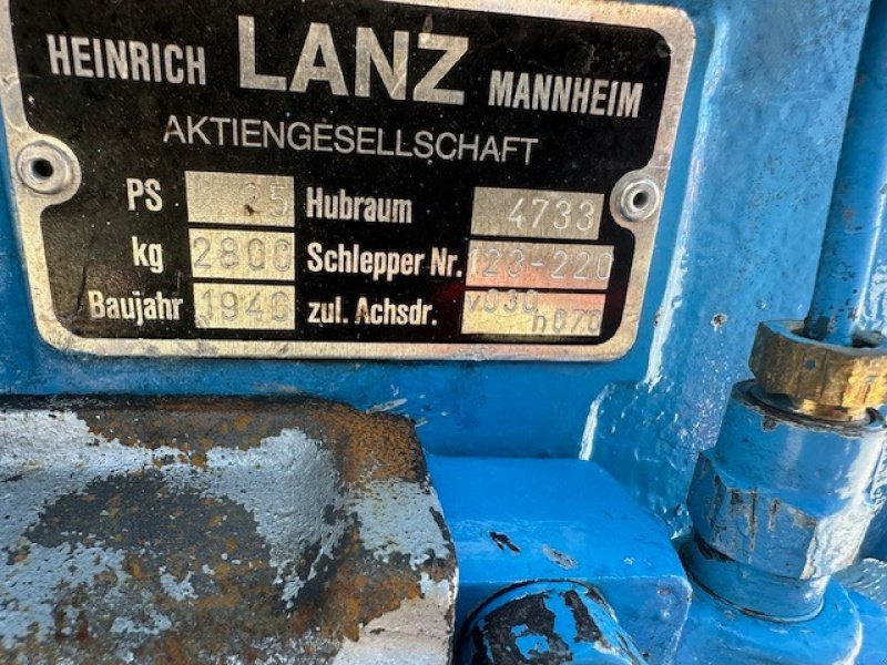 Traktor του τύπου Lanz HN 3 Oldtimer Lanz Bullldog restauriert!, Gebrauchtmaschine σε Schutterzell (Φωτογραφία 14)