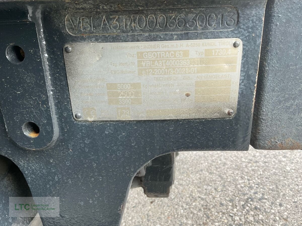 Traktor tip Lindner Geo 63, Gebrauchtmaschine in Korneuburg (Poză 22)