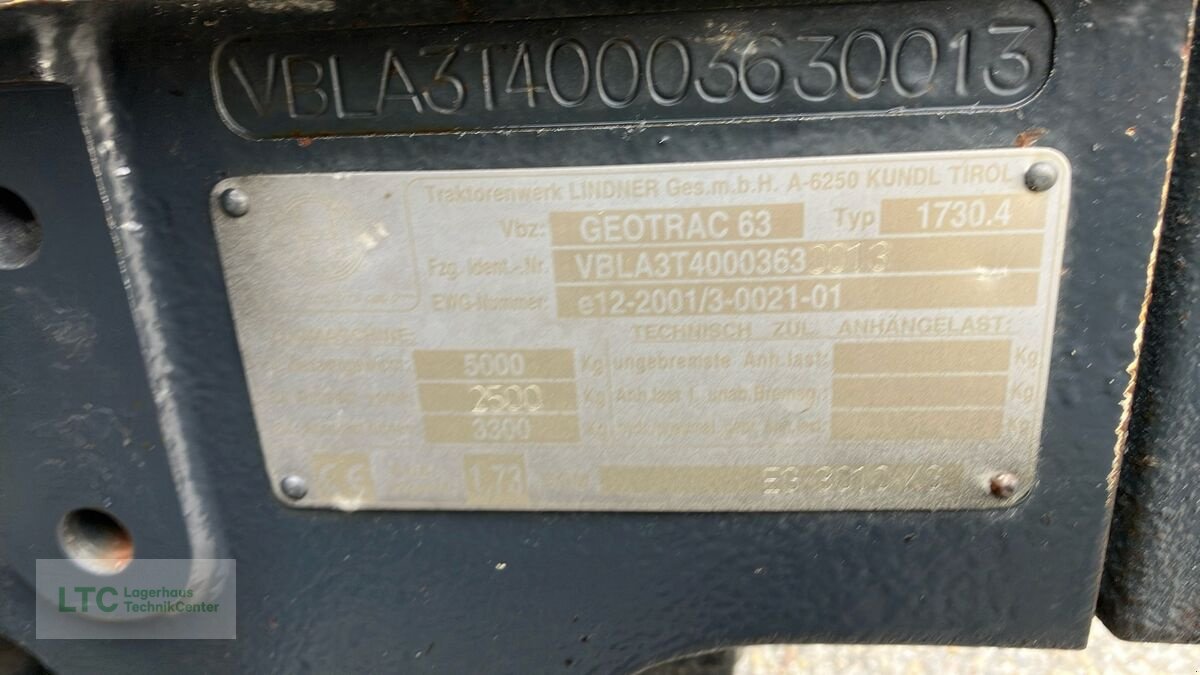 Traktor del tipo Lindner Geo 63, Gebrauchtmaschine In Korneuburg (Immagine 24)