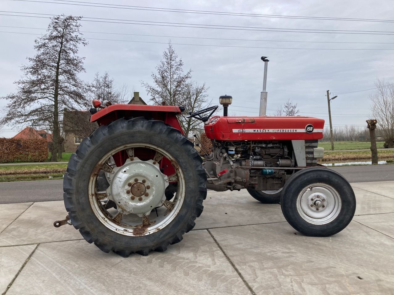 Traktor Türe ait Massey Ferguson 158, Gebrauchtmaschine içinde Stolwijk (resim 6)