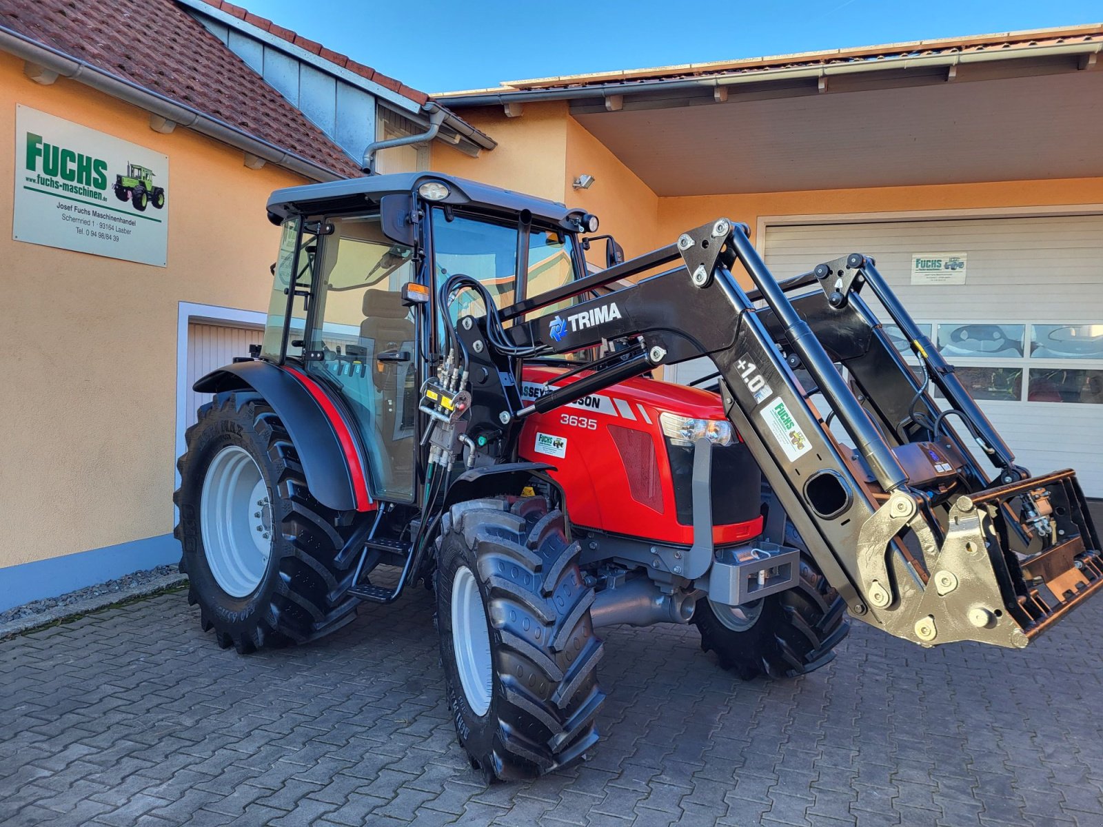 Traktor del tipo Massey Ferguson 3635 mit Industriefrontlader, Klima, PowerShuttle, Gebrauchtmaschine en Laaber (Imagen 2)