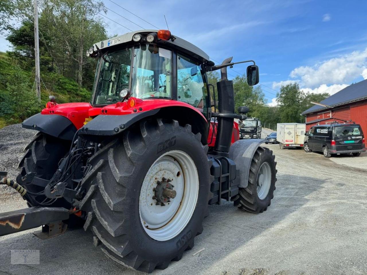 Traktor Türe ait Massey Ferguson 7624 Dyna VT mit 14 t Kipper, Gebrauchtmaschine içinde Pragsdorf (resim 4)