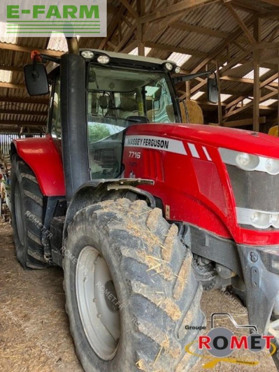 Traktor a típus Massey Ferguson 7716 d6 ef Efficient, Gebrauchtmaschine ekkor: GENNES-SUR-GLAIZE (Kép 2)