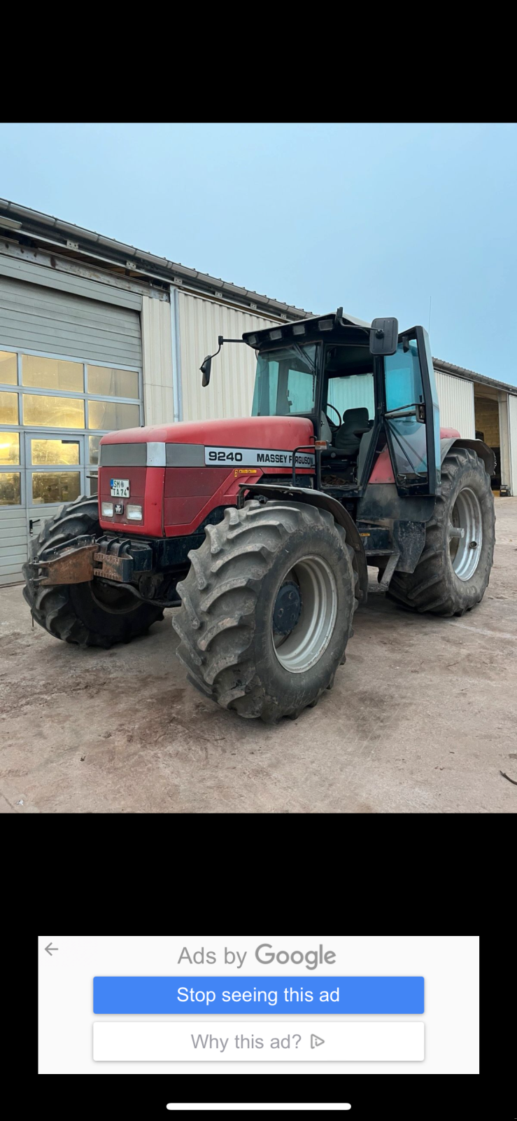 Traktor van het type Massey Ferguson 9240, Gebrauchtmaschine in Stepfershausen (Foto 1)