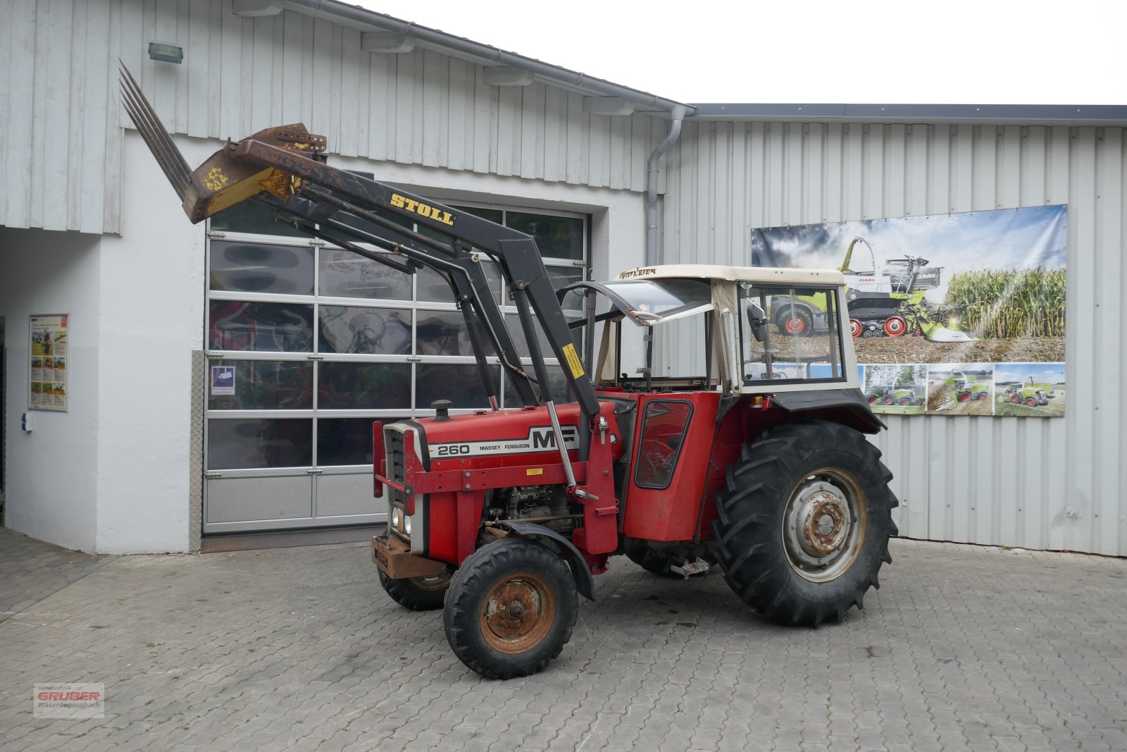 Traktor Türe ait Massey Ferguson MF 260 + Baas Frontlader, Gebrauchtmaschine içinde Dorfen (resim 1)
