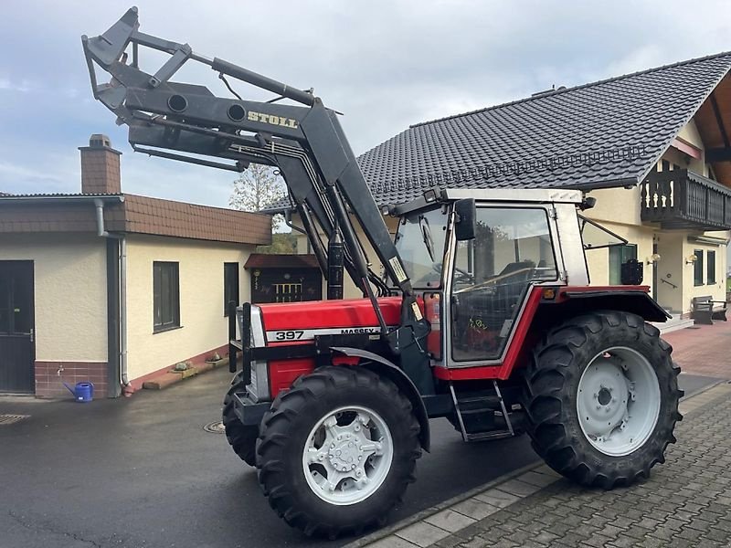 Traktor от тип Massey Ferguson MF 397 A Allradschlepper Frontlader Servolenkung baugleich Landini 8880 DT, Gebrauchtmaschine в Niedernhausen OT Engenhahn (Снимка 9)