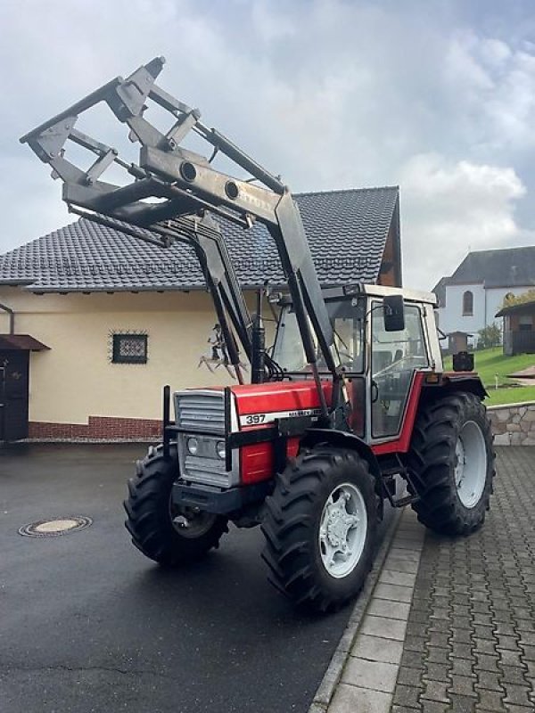 Traktor des Typs Massey Ferguson MF 397 A Allradschlepper Frontlader Servolenkung baugleich Landini 8880 DT, Gebrauchtmaschine in Niedernhausen OT Engenhahn (Bild 10)