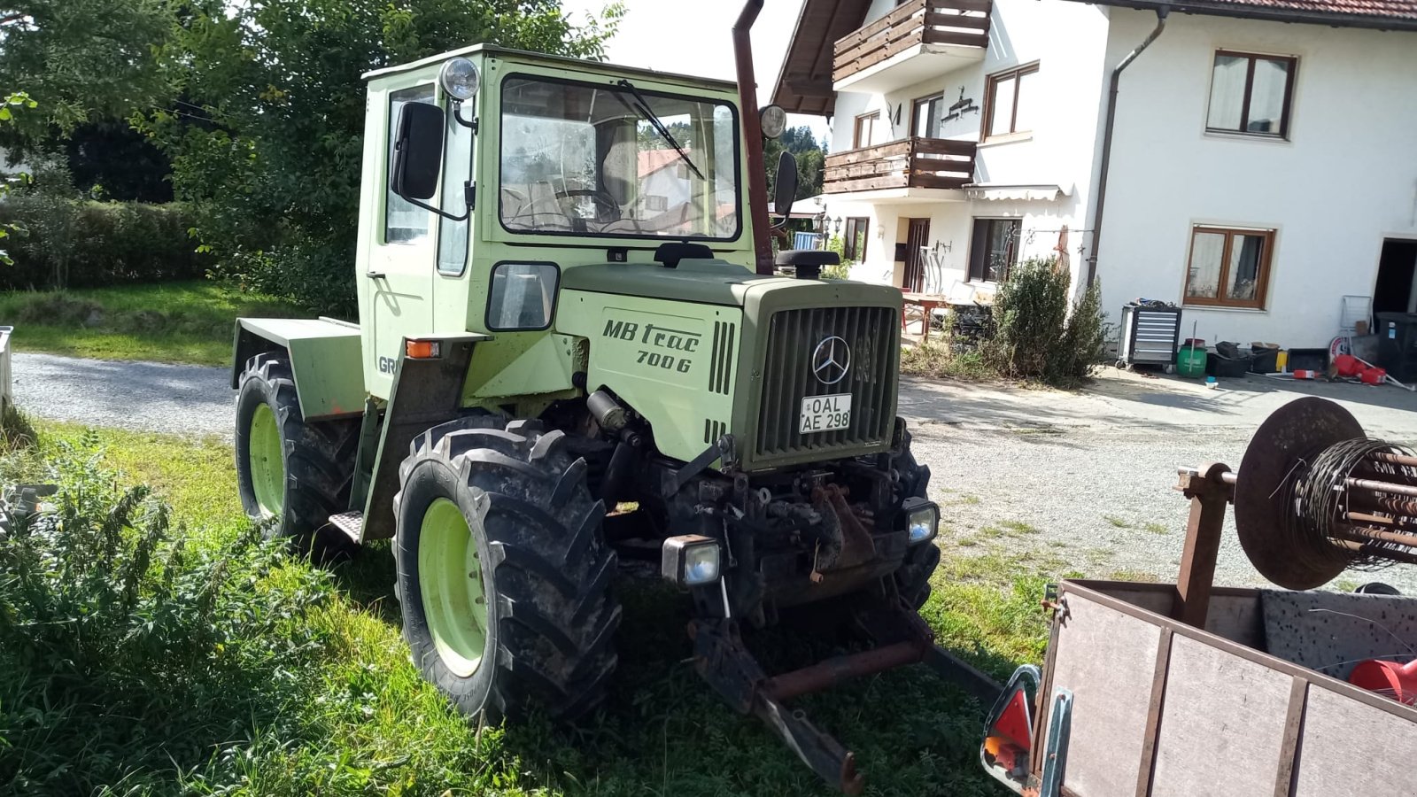 Traktor Türe ait Mercedes-Benz MB-Trac 700 G, Gebrauchtmaschine içinde Günzach (resim 3)