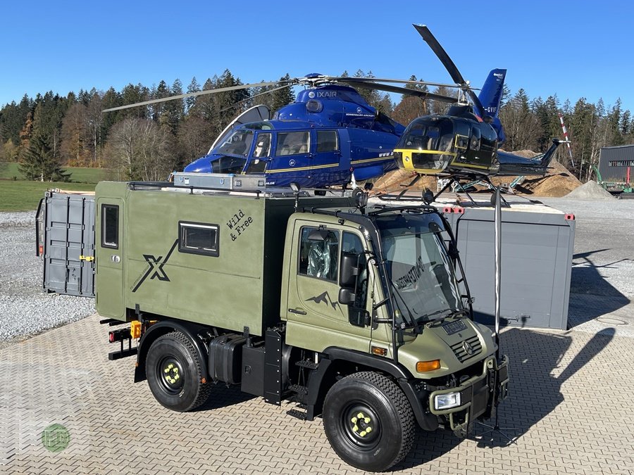 Traktor van het type Mercedes-Benz Unimog mit Wohnkoffer und Pritsche, Gebrauchtmaschine in Hinterschmiding (Foto 10)