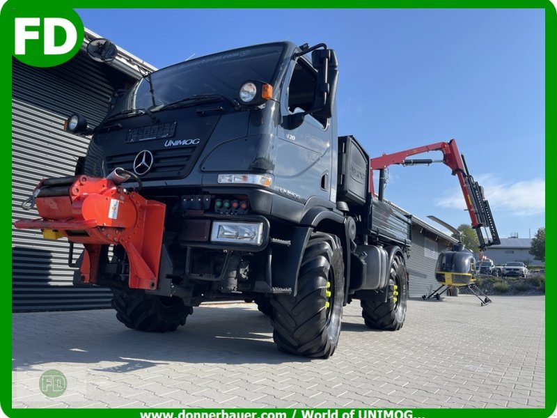 Traktor от тип Mercedes-Benz Unimog U20, 7500 kg, Mini Unimog, Option mit Kran, Agrar , 60 km/h, Gebrauchtmaschine в Hinterschmiding