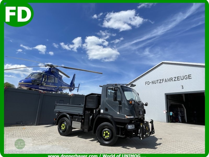 Traktor del tipo Mercedes-Benz Unimog U20 / klein und wendig / Agrar oder Ladekran / Finanzierung mgl., Gebrauchtmaschine en Hinterschmiding (Imagen 1)