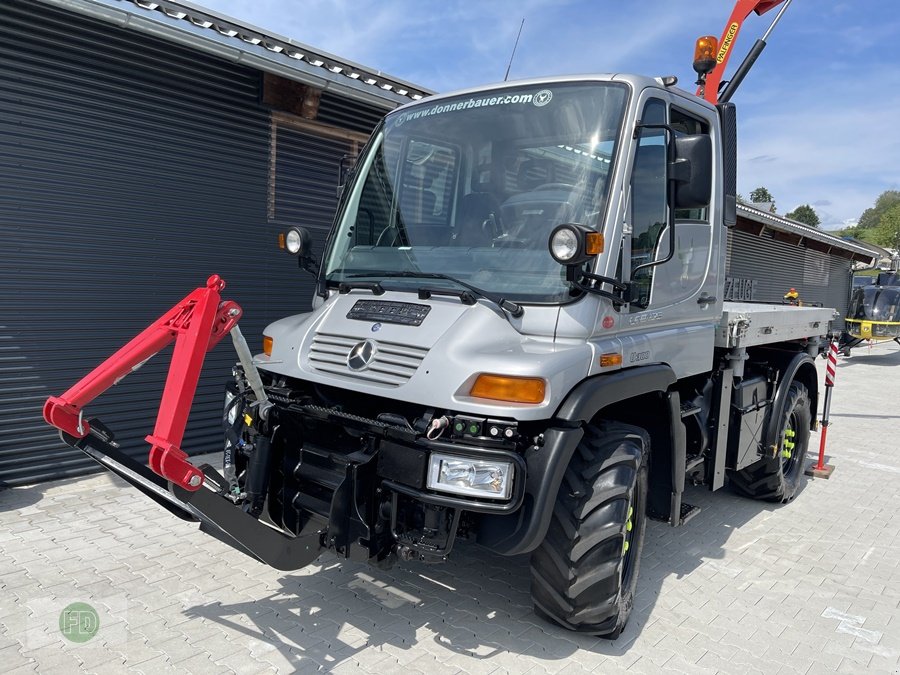 Traktor a típus Mercedes-Benz Unimog U300 Agrar mit Kran , 1a Zustand , Rarität , 7500 kg, Gebrauchtmaschine ekkor: Hinterschmiding (Kép 4)