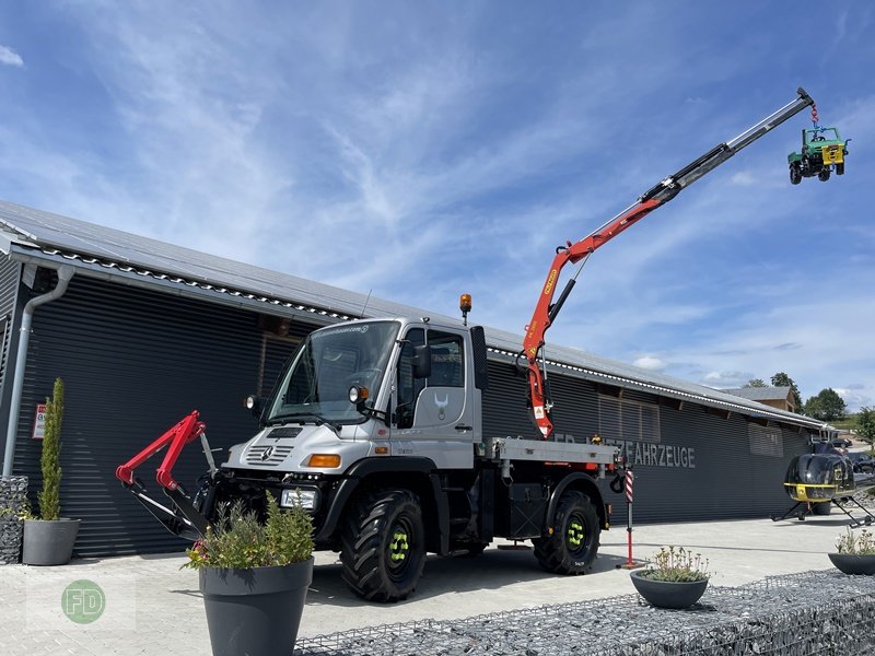 Traktor от тип Mercedes-Benz Unimog U300 Agrar mit Kran, extrem selten , Traumzustand , Finanzierung mgl., Gebrauchtmaschine в Hinterschmiding (Снимка 8)