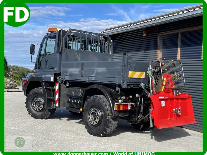 Traktor des Typs Mercedes-Benz Unimog U400 Agrar , 1.Hand , 6 Zylinder, Gebrauchtmaschine in Hinterschmiding