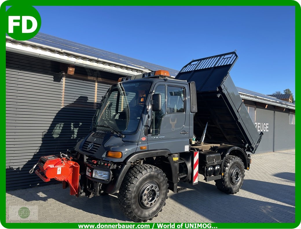 Traktor tip Mercedes-Benz Unimog U400 Agrar , 6 Zylinder , 1.Hand , Scheckheft, Gebrauchtmaschine in Hinterschmiding (Poză 14)