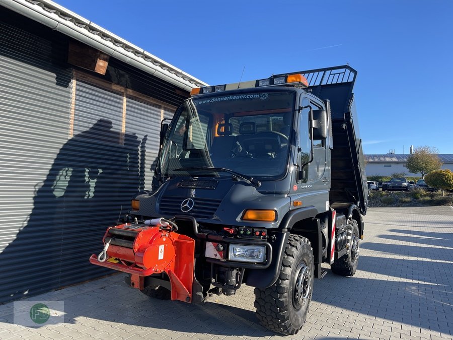 Traktor типа Mercedes-Benz Unimog U400 Agrar aus 1.Hand, sehr gepflegt, Gebrauchtmaschine в Hinterschmiding (Фотография 9)