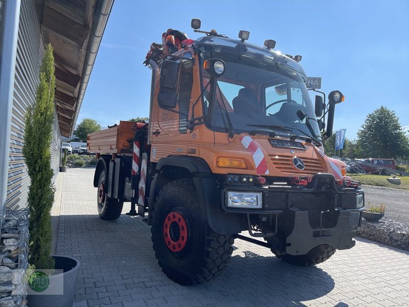 Traktor a típus Mercedes-Benz Unimog U500 Automatik mit Kran, Zapfwelle, Kipper , 1a Zustand , viele Extras, Finanzierung mgl., Gebrauchtmaschine ekkor: Hinterschmiding (Kép 16)