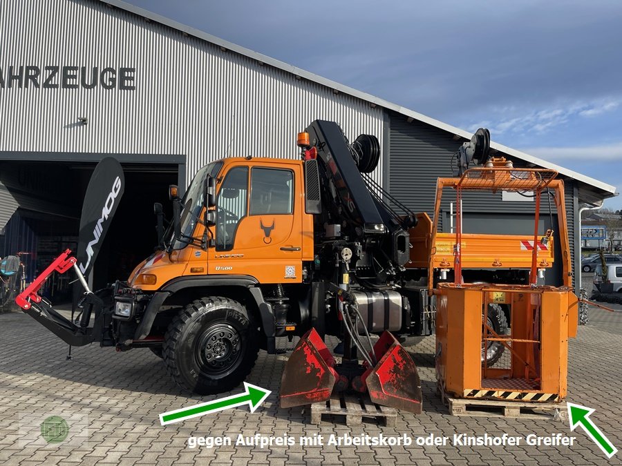 Traktor Türe ait Mercedes-Benz Unimog U500 mit Mega Kran, Hiab 288 , 5x6 Kreis, Zapfwelle, Kipper, Automatik, Multitalent , Einzigartig, Gebrauchtmaschine içinde Hinterschmiding (resim 22)