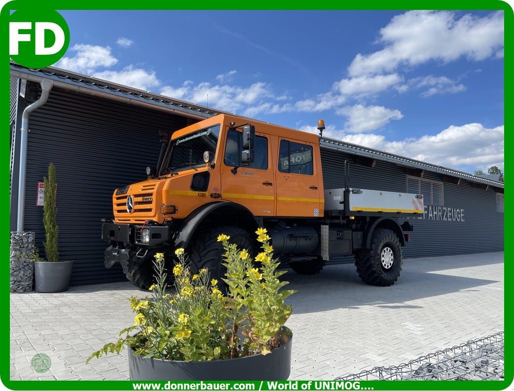 Traktor типа Mercedes-Benz Unimog U5000 Doka / Blickfang / Rarität / ex Militär / Agrar, Gebrauchtmaschine в Hinterschmiding (Фотография 1)