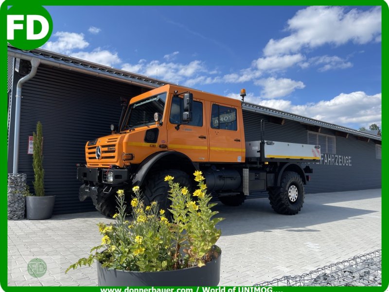 Traktor типа Mercedes-Benz Unimog U5000 Doka / Blickfang / Rarität / ex Militär / Agrar, Gebrauchtmaschine в Hinterschmiding