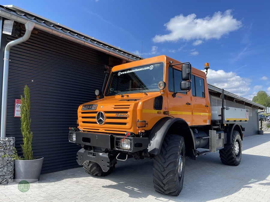 Traktor типа Mercedes-Benz Unimog U5000 Doka / Blickfang / Rarität / ex Militär / Agrar, Gebrauchtmaschine в Hinterschmiding (Фотография 3)