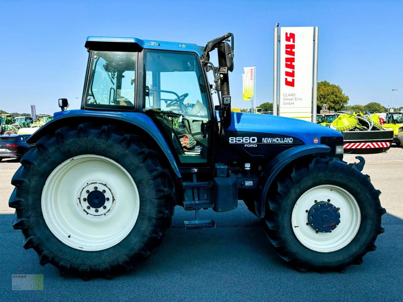 Traktor Türe ait New Holland 8560, Klima, Druckluft, Frontkraftheber, Gebrauchtmaschine içinde Molbergen (resim 4)