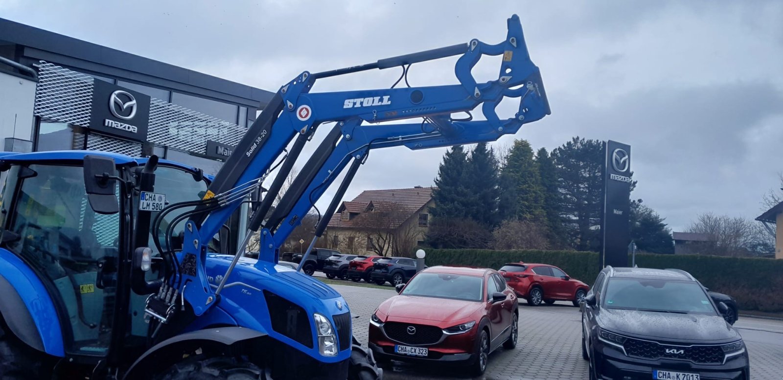 Traktor tipa New Holland T 5.80 M inkl. STOLL Frontlader, Gebrauchtmaschine u Rötz (Slika 5)