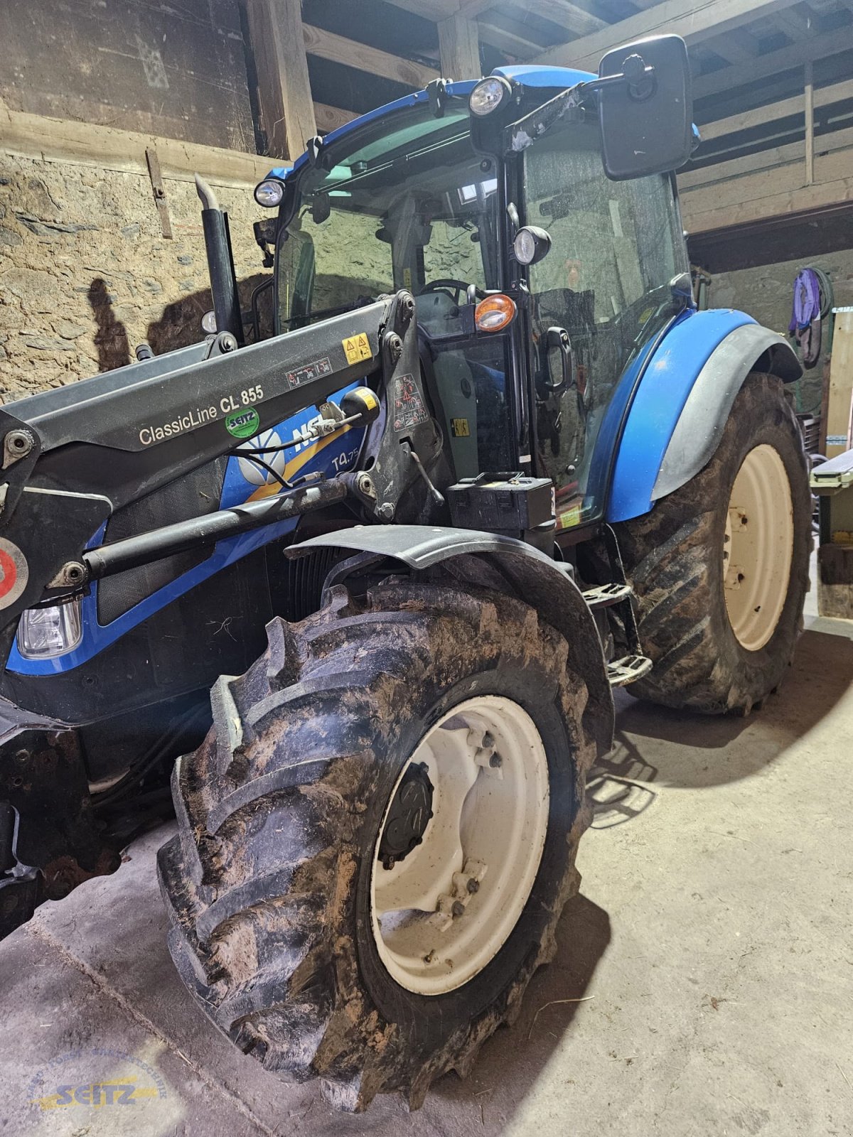 Traktor des Typs New Holland T4.75, Gebrauchtmaschine in Lindenfels-Glattbach (Bild 1)