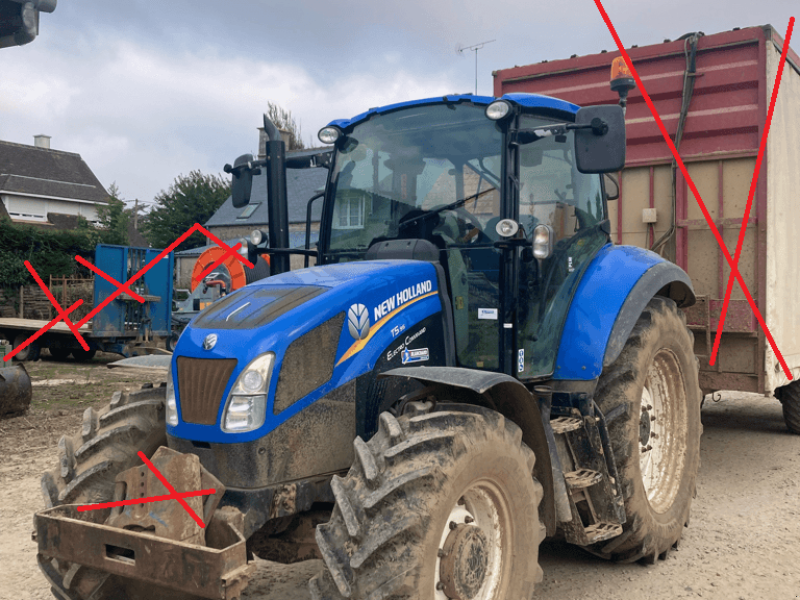 Traktor типа New Holland T5 95 ELECTRO COMMAND, Gebrauchtmaschine в CONDE SUR VIRE (Фотография 1)