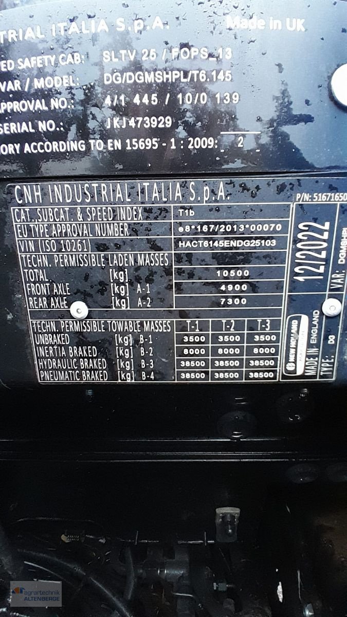 Traktor του τύπου New Holland T6.145 Dynamic Command, Vorführmaschine σε Altenberge (Φωτογραφία 8)