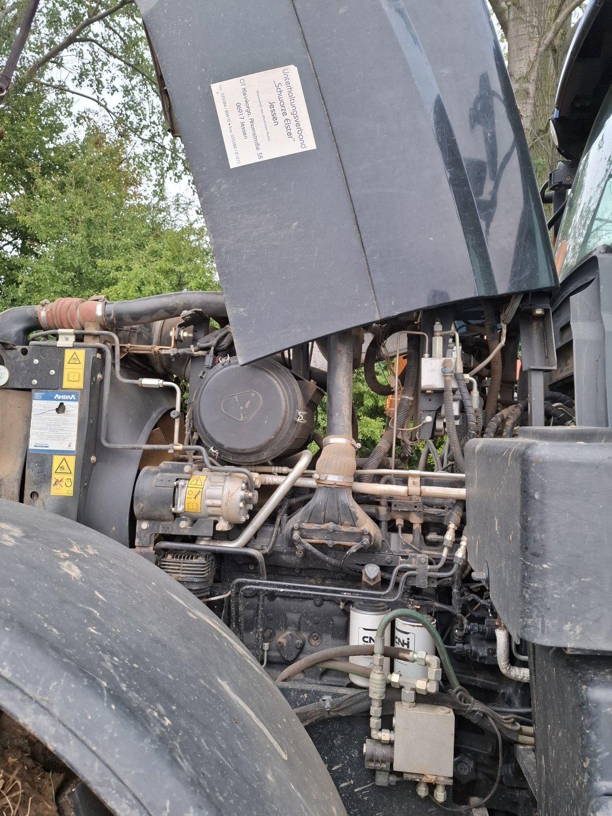 Traktor van het type New Holland T7.170 mit Gödde Mähausleger GZA 850S, Gebrauchtmaschine in Jessen (Foto 3)