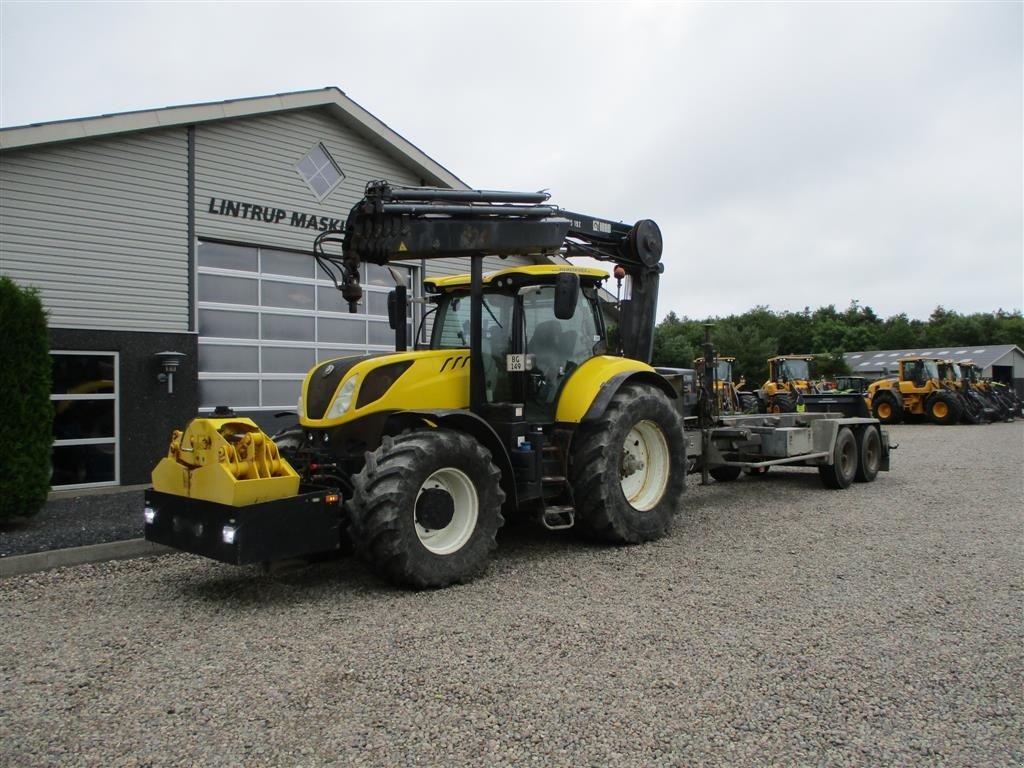 Traktor typu New Holland T7.230 AutoCommand med HIAB X-Hipro 192 kran og Hvamø containervogn, Gebrauchtmaschine v Lintrup (Obrázok 3)