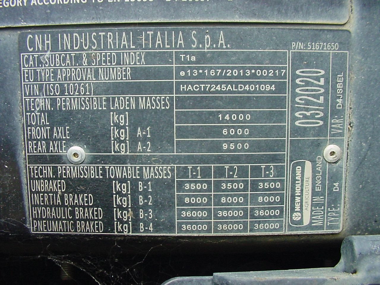 Traktor tip New Holland T7.245, Gebrauchtmaschine in Wieringerwerf (Poză 5)